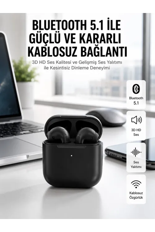 Yeni Nesil Bluetooth Kulaklık İos Android Uyumlu Hd Ses Performansı