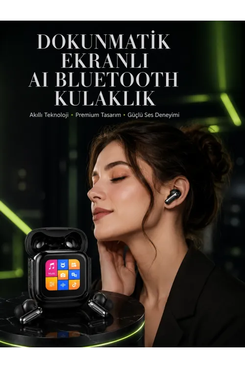 Yeni Nesil Aı Bluetooth Kulaklık Akıllı Dokunmatik Ekranlı