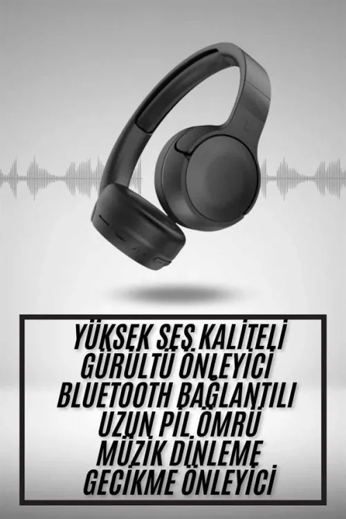 Yeni Nesil Kulak Üstü Bluetooth Kulaklık Type-c Girişli Yüksek Ses Kaliteli