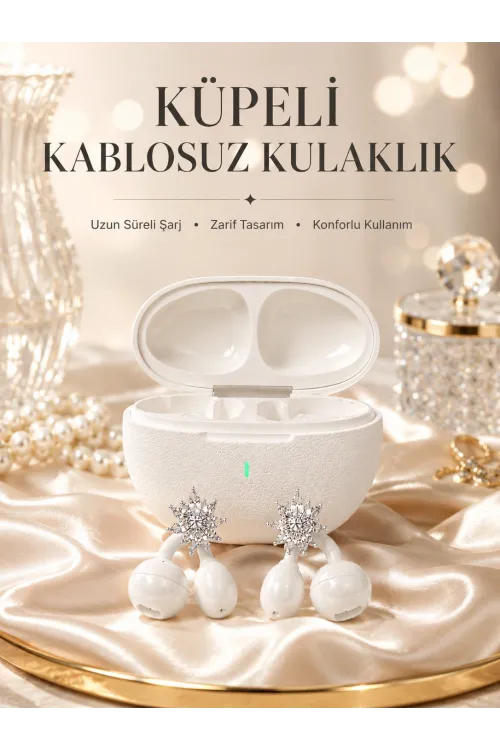 Yeni Nesil Küpeli Kablosuz Kulaklık Güçlü Bataryalı