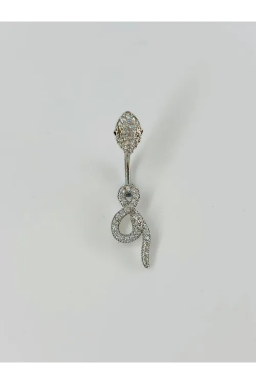Yılan Detaylı Göbek Piercing - Pg0056