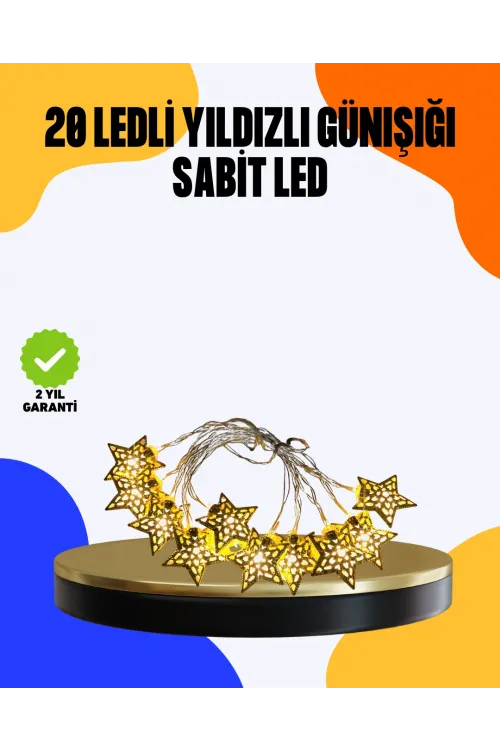 Yıldız Led Işık 5 Metre Dekoratif Aydınlatma Günışığı