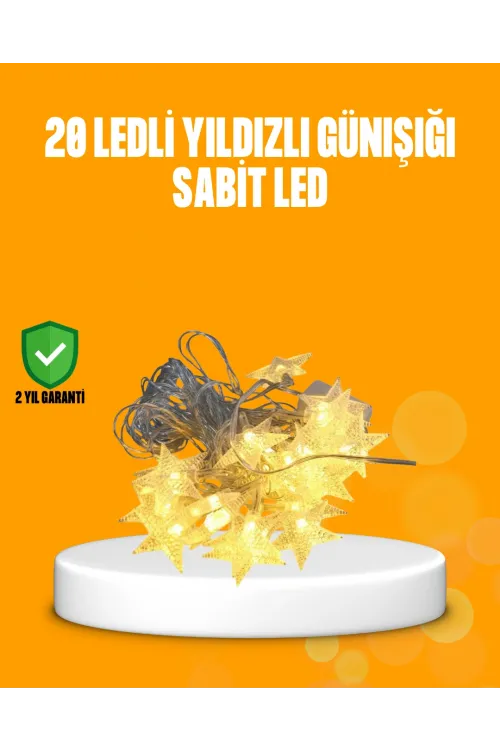 Yıldız Led Işık 5 Metre Dekoratif Aydınlatma Günışığı
