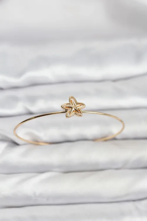 Yıldız Model Gold Renk Bileklik