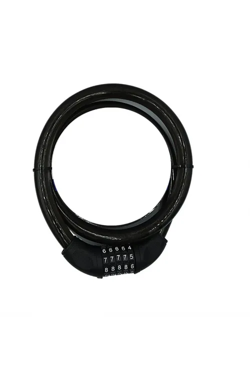 YM-747 120cm 20mm 5 Şifreli Siyah Motorsiklet Kilidi