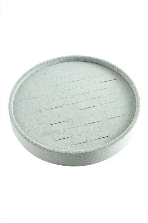 Yuvarlak Ahşap Anfora Kumaş Yüzüklük 20 cm