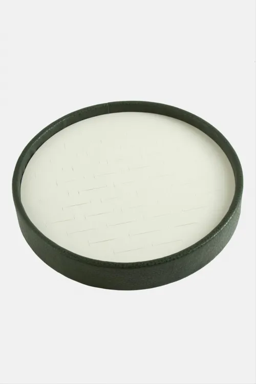Yuvarlak Ahşap Deri Yüzüklük 20 cm