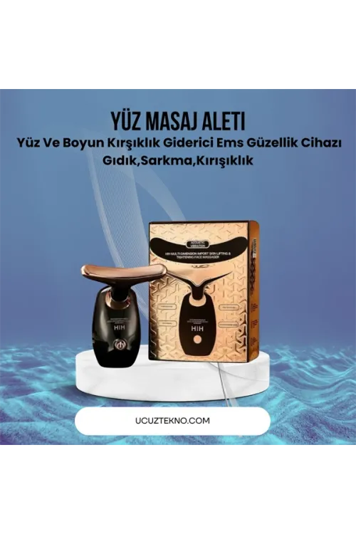 Yüz Ve Boyun Masaj Aleti – Yunus Tasarım, Kırışık Görünümü Giderici