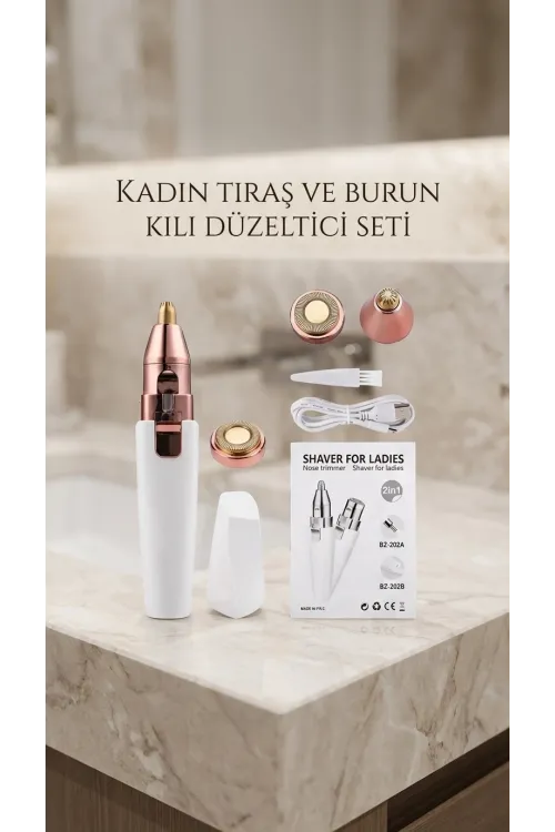 Yüz Ve Kaş Epilatörü Tüy Alma Aleti Pratik Kullanım