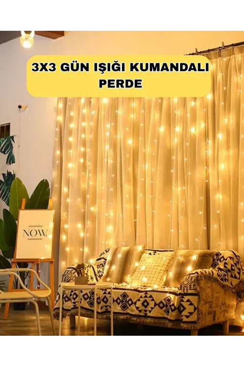 Zaman Ayarlı 8 Modlu Günışığı Perde Led Işık Usb Çalışma