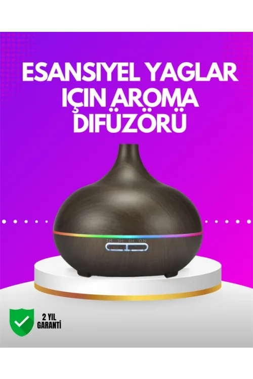 Zamanlayıcılı Ve Otomatik Kapanmalı Aromaterapi Nemlendirici Difüzör