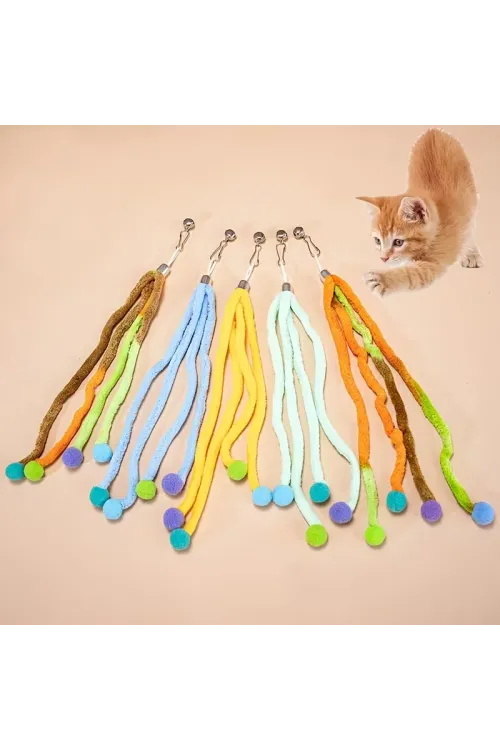 Zilli Kedi Oyuncağı - Peluş - Ponponlu