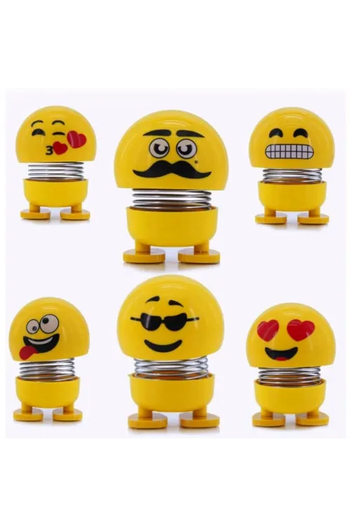 Zıp Zıp Kafalar Sevimli Kafa Sallayan Emojiler Çılgın Kafalar