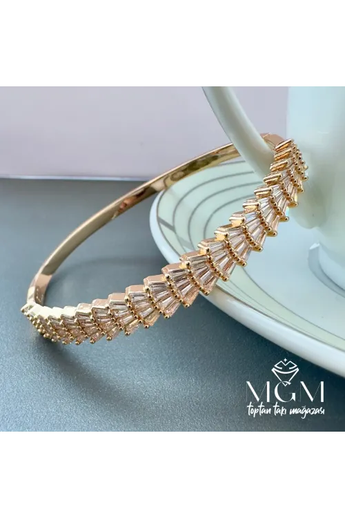 Zirkon Baget Taşlı Bileklik - Kbl0020