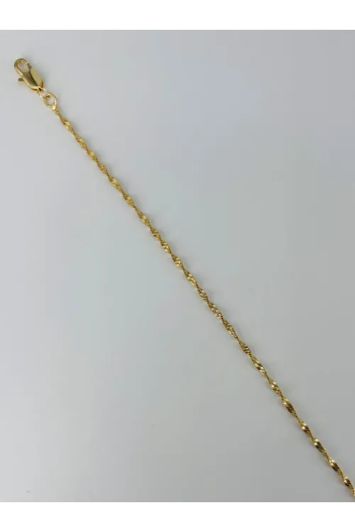    Zirkon Taşlı Pirinç Bileklikler 19 Cm  - Kbl0382