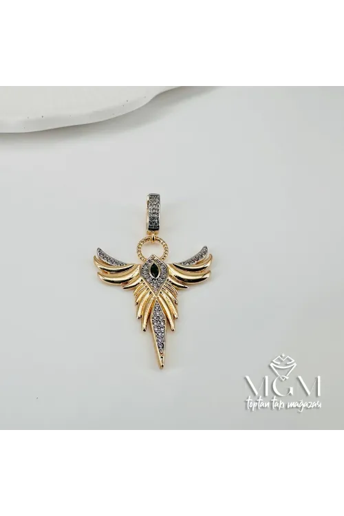 Zirkon Taşlı Pirinç Charmlar - Charm0003