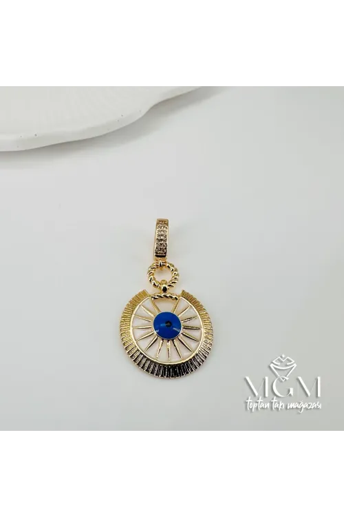 Zirkon Taşlı Pirinç Charmlar - Charm0010