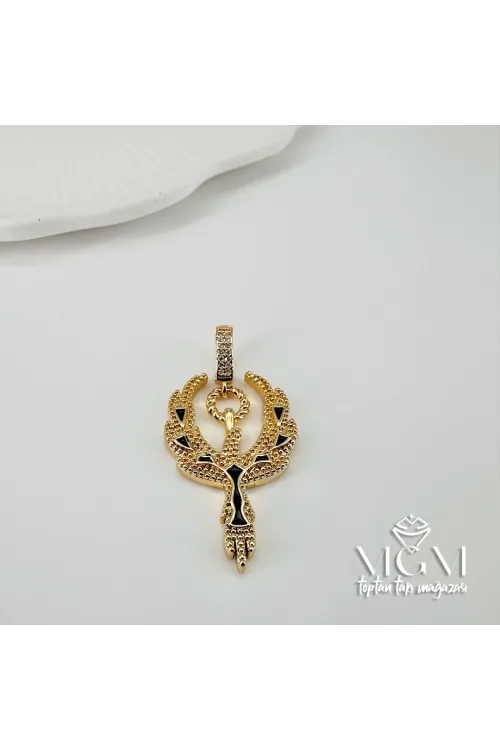 Zirkon Taşlı Pirinç Charmlar - Charm0012