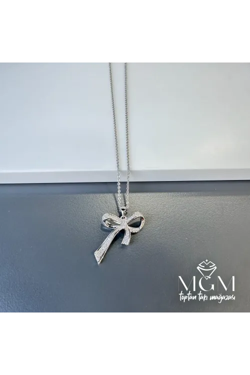 Zirkon Taşlı Pirinç Kolyeler - Kl0022