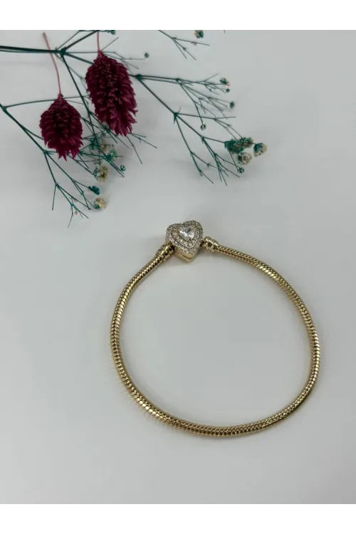    Zirkon Taşlı Pirinç Zirkon Bileklikler 19 Cm  - IEG0300