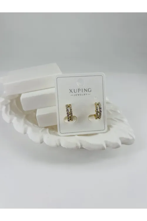 Zirkon Taşlı Pirinç Zirkon Küpe - Kp00308