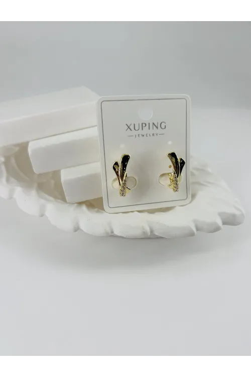 Zirkon Taşlı Pirinç Zirkon Küpe - Kp00310