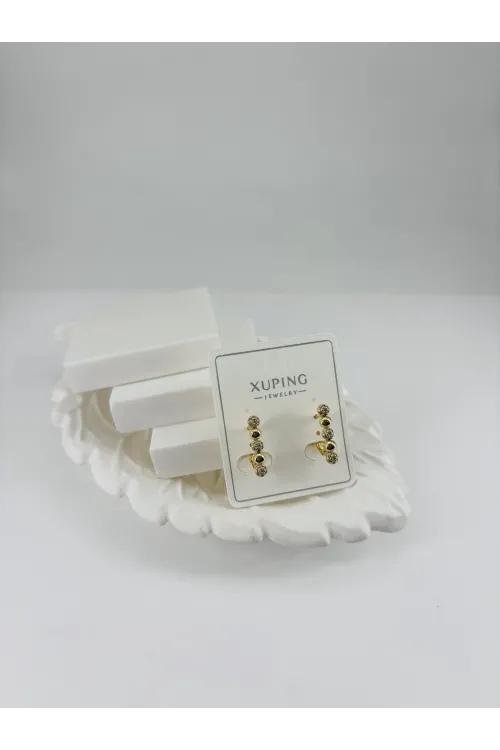 Zirkon Taşlı Pirinç Zirkon Küpe - Kp00314