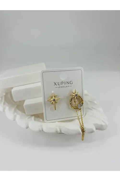 Zirkon Taşlı Pirinç Zirkon Küpe - Kp00316
