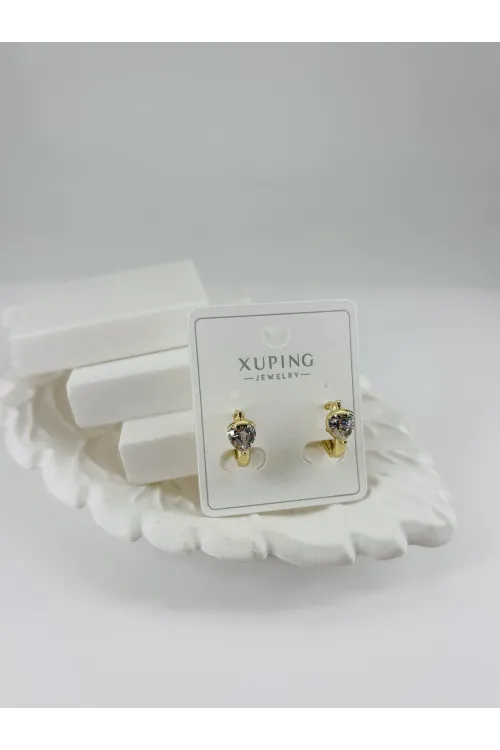 Zirkon Taşlı Pirinç Zirkon Küpe - Kp00318
