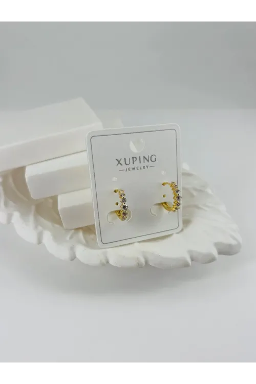 Zirkon Taşlı Pirinç Zirkon Küpe - Kp00320