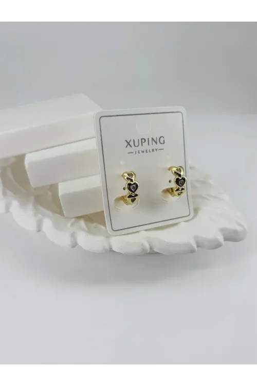 Zirkon Taşlı Pirinç Zirkon Küpe - Kp00348