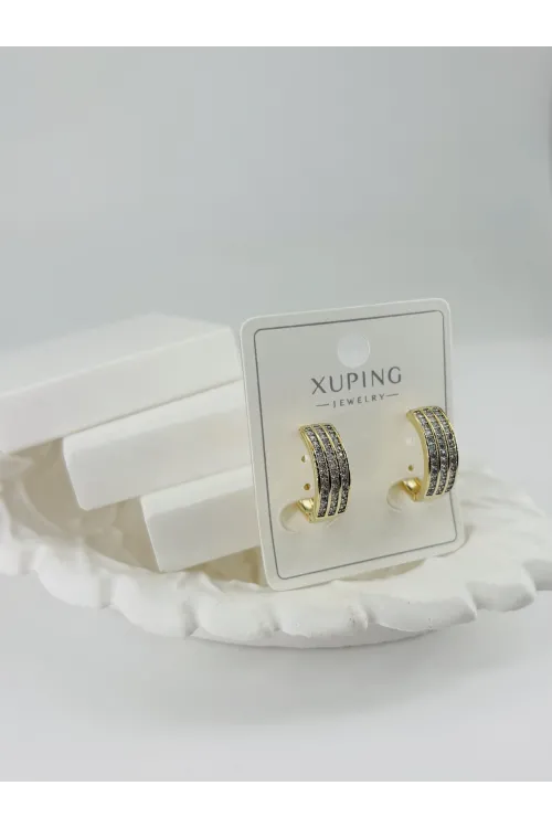 Zirkon Taşlı Pirinç Zirkon Küpe - Kp00353