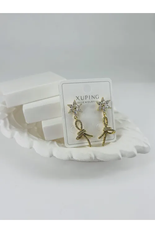 Zirkon Taşlı Pirinç Zirkon Küpe - Kp00362