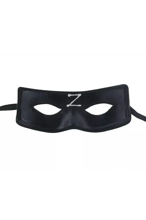 Zorro Maskesi Arkadan Lastikli Z Baskılı