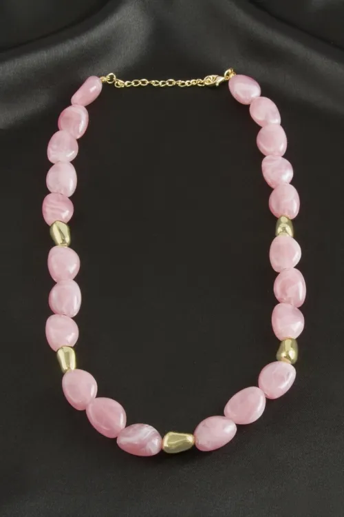 Zr Model Oval Plastik Kolye