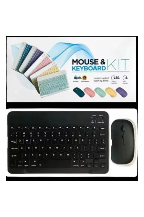 ZR20Km Siyah Kablosuz Klavye Mouse Set
