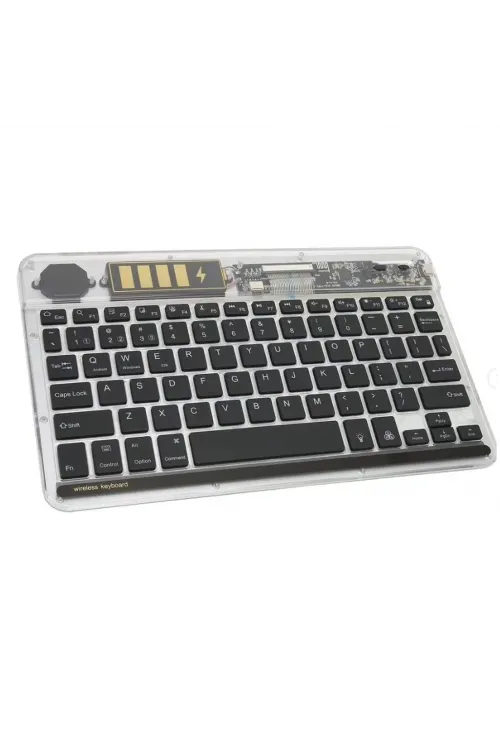 ZR612 Rgb Şeffaf Siyah Bluethooth Klavye