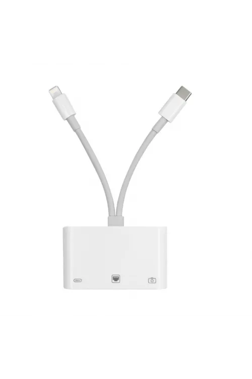 ZR814 Lightning Type-C Ethernet Camera Adaptör
