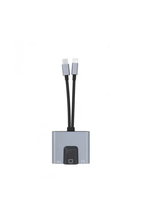 ZR815 Lightning Type-C 3 İn 1 Ethernet Çevirici Aux