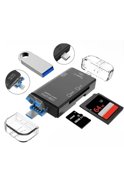 ZR826 Atud-05 6 İn 1 Otg Card Reader