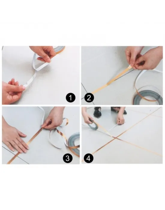 0.5 Cm 50 Metre Gri Fayans Arası Şerit Bant