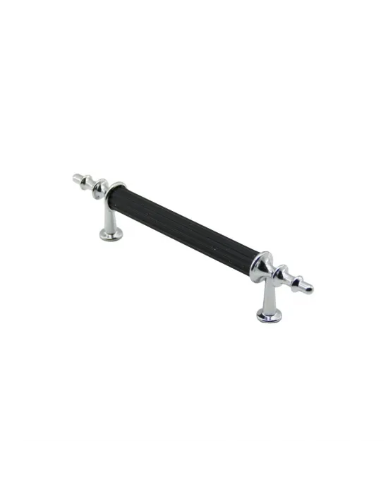 10 Adet Krom - Siyah Boru Kulp 9.6cm
