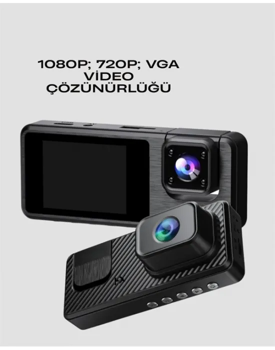 1080p 3 Kameralı Araç Dvr – Döngü Kayıt Ve Geri Görüş Özellikli
