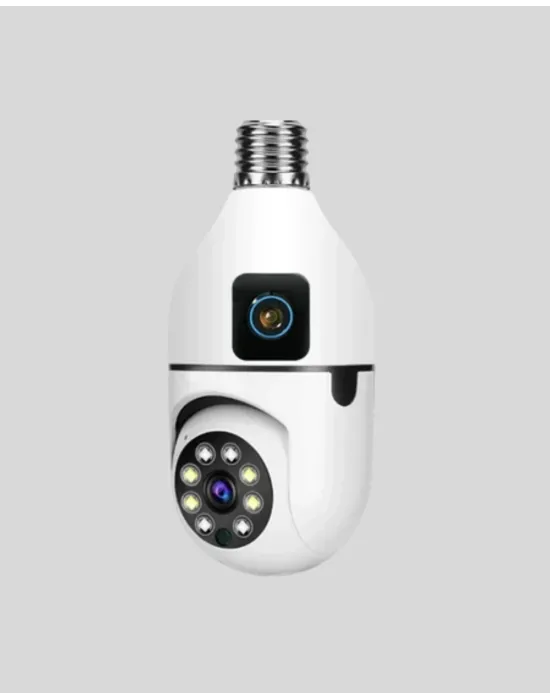 1080p Wifi Ampul Kamera Uzaktan Erişimli Hareket Sensörlü Gece Görüşlü