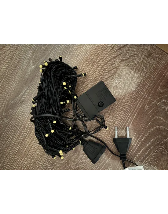 10m 100 Led Damla Uçlu Gün Işığı Siyah Kablo Mz-17-3