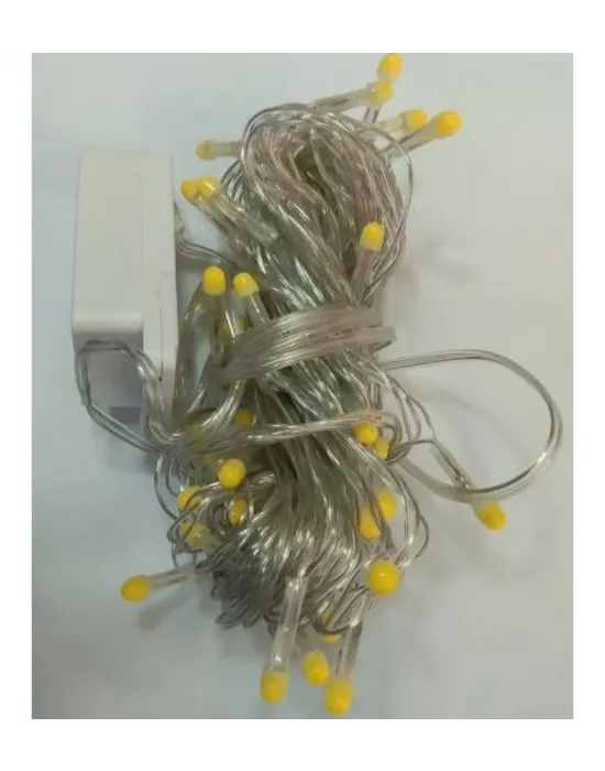 10m 100 Led Damla Uçlu Led Işık Beyaz Işık Şeffaf Kablo