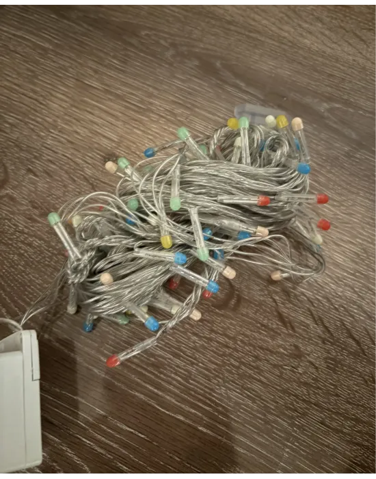 10m 100 Led Damla Uçlu Rgb Işık Şeffaf Kablo Mz-17-10