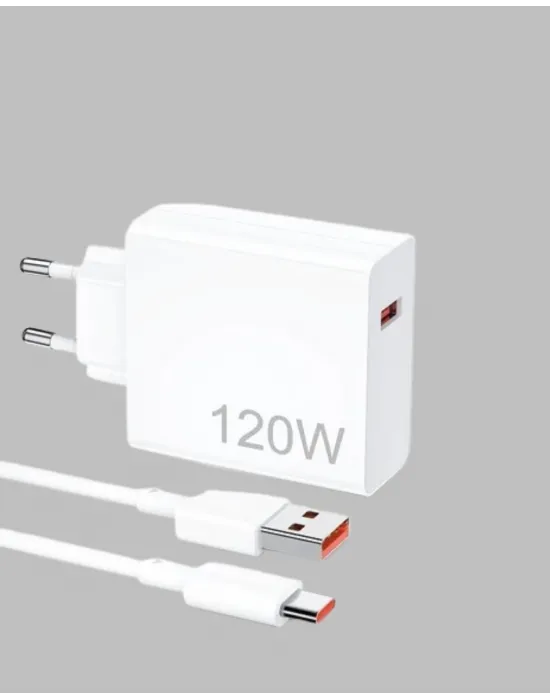 120 Watt Type C Şarj Başlığı Poco X3 X4 X5 Pro Uyumlu