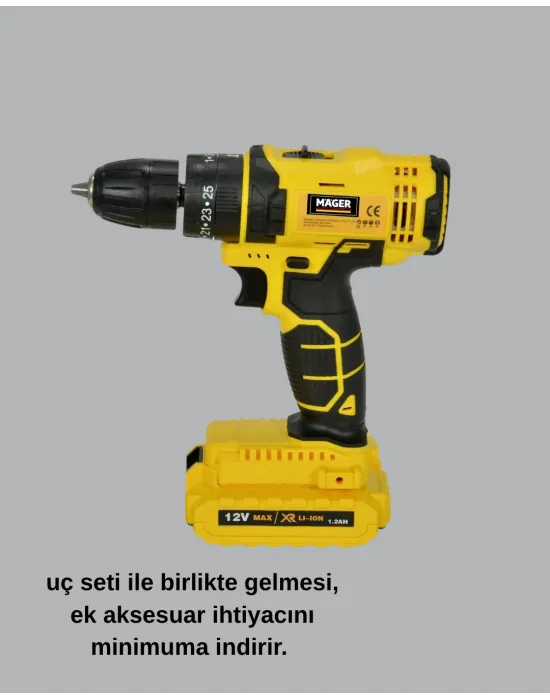 12v Akülü Matkap –ergonomik Ve Yüksek Performanslı