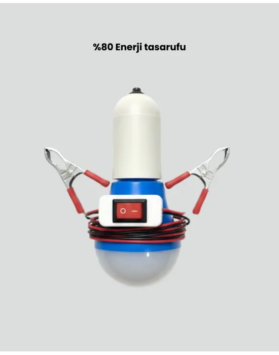 12v Led Ampul Anahtarlı Kablolu Pratik Aydınlatma